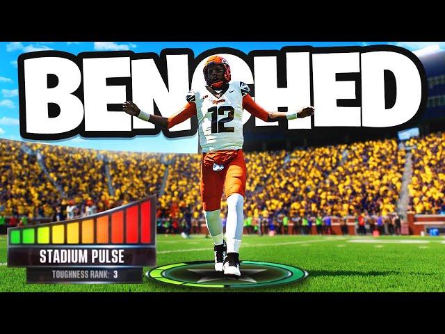 OUR STARTING QB IS BENCHED IN BIG GAME! | College Football 25 Dynasty, EP22