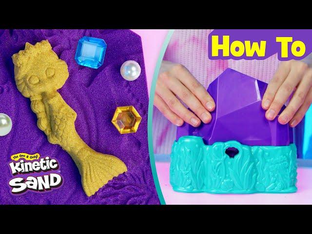 NEW Mermaid Crystal Playset How To | Kinetic Sand UK | Toys for Kids