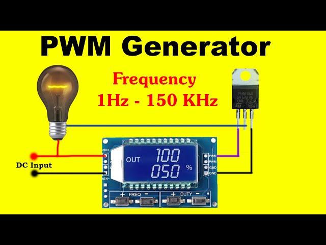 PWM Signal Generator Module || 0-150KHZ Frequency 0-100% Duty Cycle Output ||