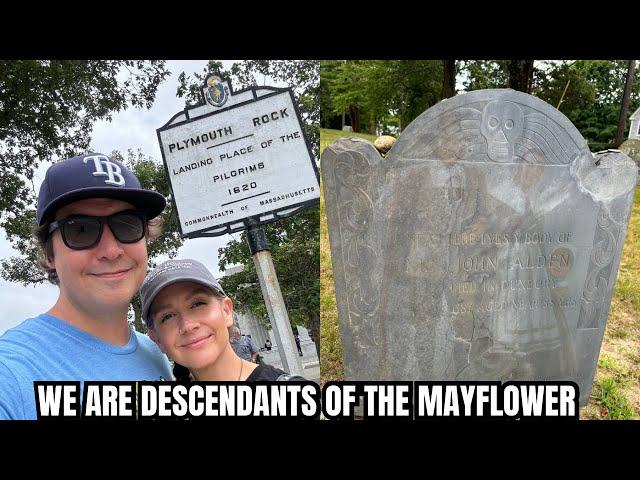 We Are Descendants Of The Mayflower - Visiting The Graves Of My Pilgrim Ancestors & Plymouth Rock