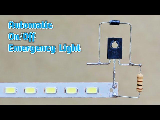 How To Make Rechargeable Automatic Emergency Light At Home || Diy Automatic On Off Emergency Light