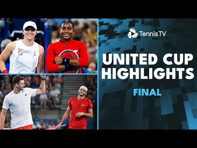 Poland's Swiatek & Hurkacz Face USA's Gauff & Fritz | United Cup 2025 Final Highlights 