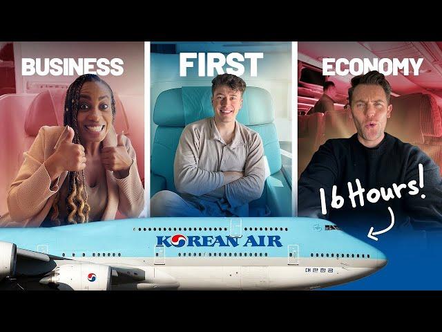 Reviewing EVERY CABIN on Korean Air 16 Hour Flight | First Class, Business, Nicky in Economy!