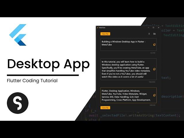 Building a Windows Desktop App in Flutter - MetaTube