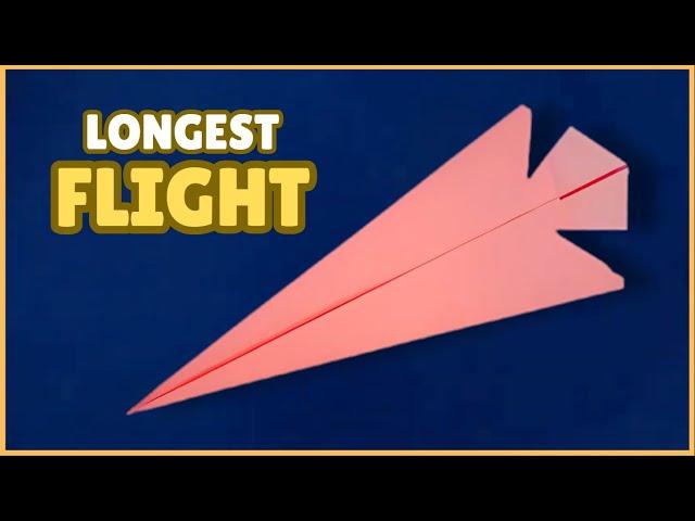 Jet Paper Airplane That Flies - How to Make Longest Flight Paper Airplane