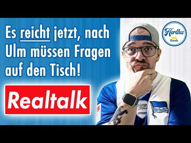 Hertha tritt auf der StelleFragen müssen auf den Tisch! Realtalk️