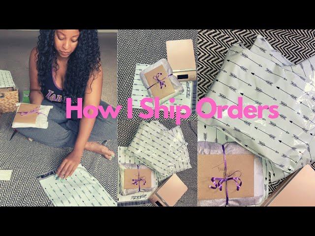 How I Package & Ship Orders at home! | Life of an entreprenuer / small business owner