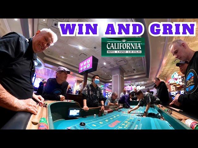 Live Casino Craps Action at the California Hotel and Casino Las Vegas