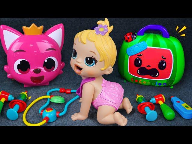 16 Min Satisfying Unboxing Doctor Toys ASMR, Pinkfong Ambulance Playset Collection | Tana Toy ASMR