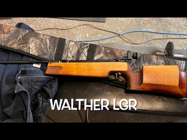 Walther LGR single stroke pneumatic.177 air rifle first real test targets