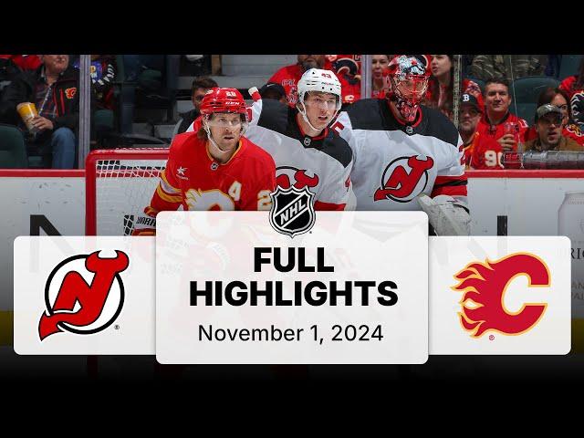 NHL Highlights | Devils vs. Flames - November 1, 2024