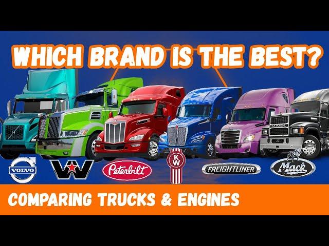 Comparing Semi Trucks & Engine Brands | Freightliner, Kenworth, Volvo, Western Star, MACK