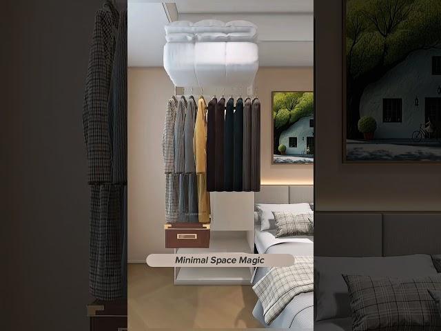 8 Sq Meter Bedroom Makeover! Genius Small Space Renovation Ideas  #interiordesign #roommakeover