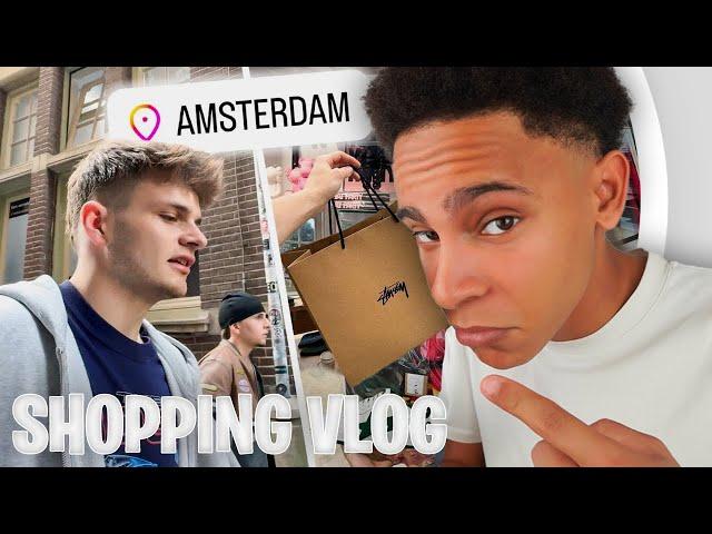 JANXCB KAUFT KRASSE STÜSSY JACKE?!I REAKTION CRAZY PIECES ABER. S XXL AmsterdamShopping VlogJOSHIIKS