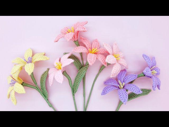 How to Crochet a Lucifer Flower | Flower Crochet Tutorial | US Term