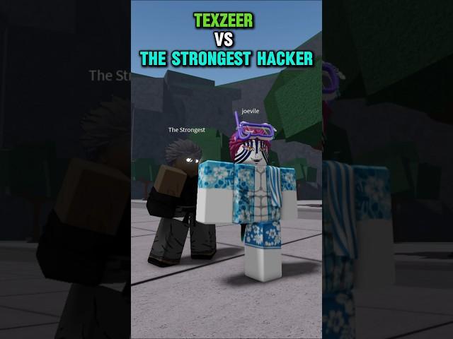 Texzeer Vs The Strongest Hacker  | Roblox Strongest Battlegrounds