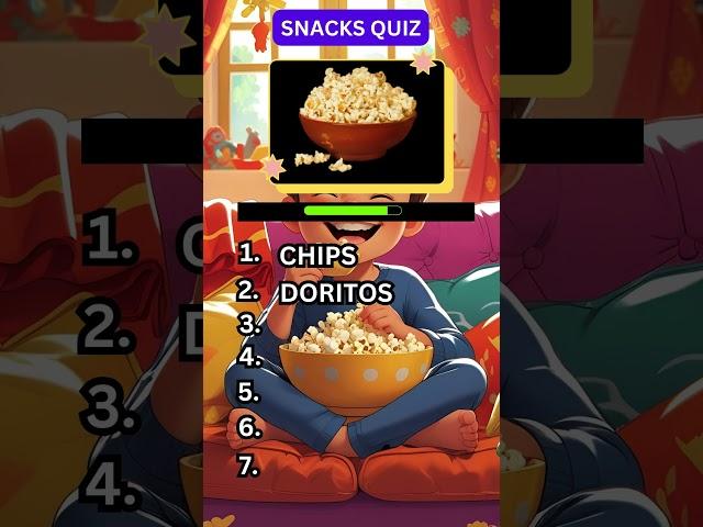 Snack Genius Quiz Challenge!  #shorts #quiz #trivia #quiztime