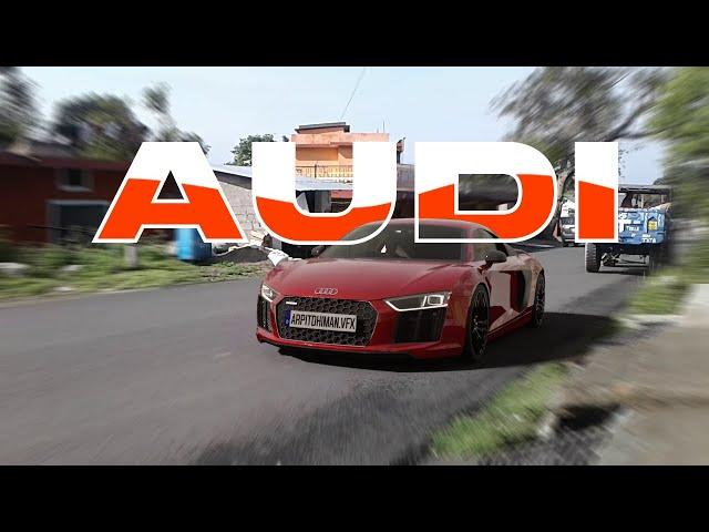 Audi R8 in Indian roads with VFX autodesk maya