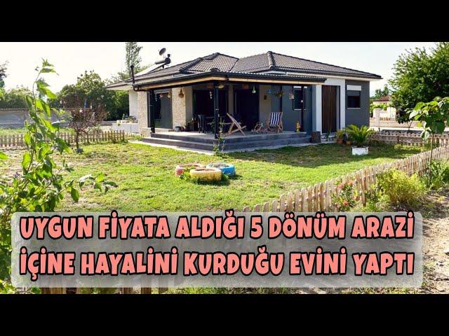 YILLARCA HAYALİNİ KURDULAR -  UYGUN FİYATA ALDIKLARI 5 DÖNÜM ARAZİ İÇİNE EVLERİNİ YAPTILAR