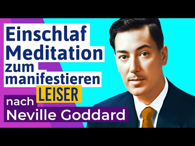 🟣 Leisere Version: Einschlafmeditation zum Manifestieren nach Neville Goddard - deutsch