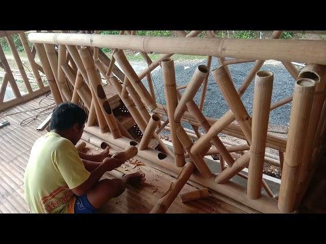 Making of Bamboo Railings | Kawayan Furniture Bamboo Craft