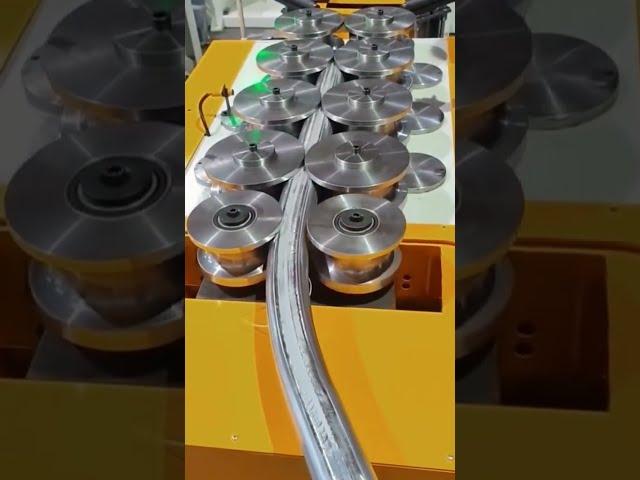 Rolling Steel Pipe Bending Process #shorts