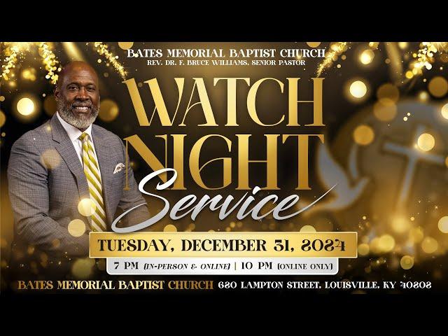 Watch Night Service 2024 | NEVER GIVE UP | Rev. Dr. F. Bruce Williams | Galatians 6:9 KJV