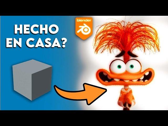 Cómo HACER un PERSONAJE de PIXAR en CASA? - Inside Out 2 en Blender