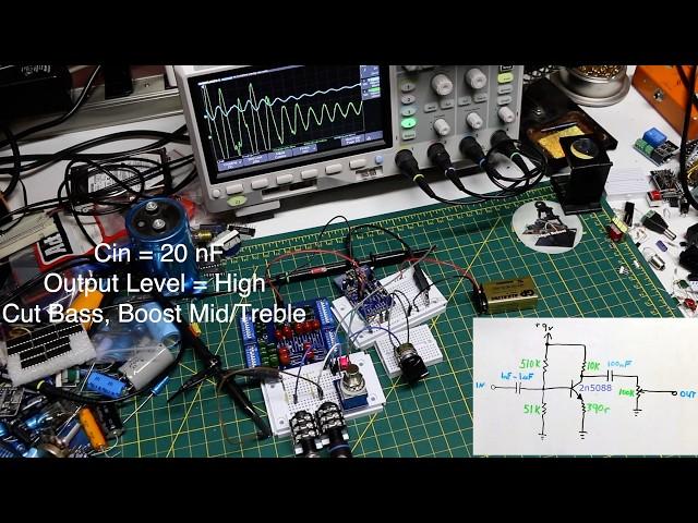 Clean/Treble Boost Pedal Circuit Experimenting