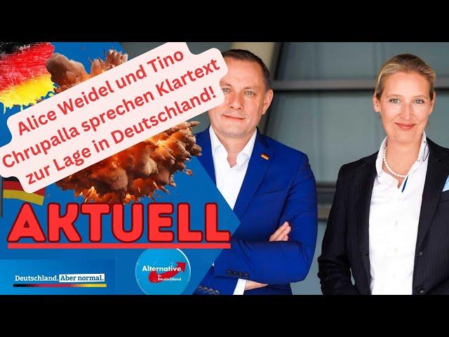 Alice Weidel und Tino Chrupalla sprechen Klartext zur Lage in Deutschland!