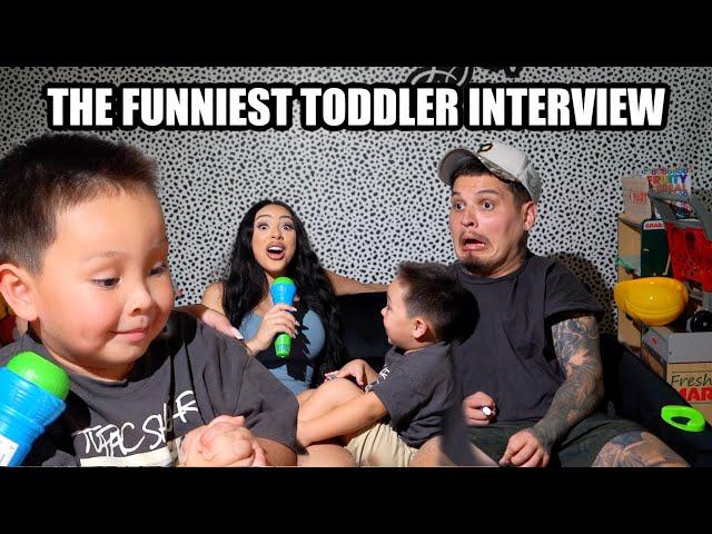 WE WERE NOT EXPECTING THIS! CHAOTIC TODDLER INTERVIEW *HILARIOUS*