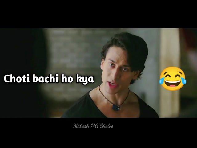 Tiger Shroff "Choti Bachi Ho Kya"  Original Dialogue|| Tiger Shroff - Heropanti || MG