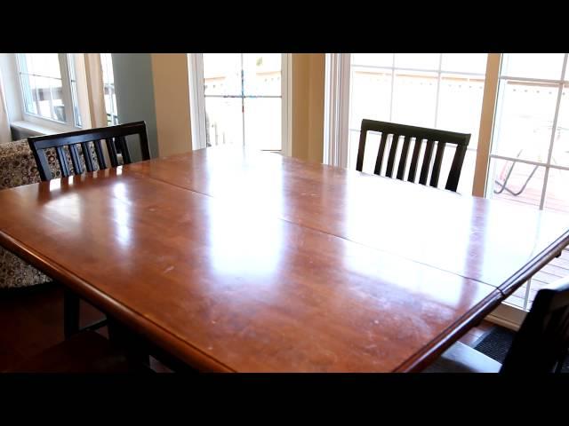 How to stage the dining room table.