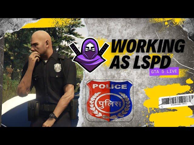 LIVE GTA 5 WORKING AS POLICE  | GTA LSPD LIVE #01 | Pro Genius Gamer | Ankki Is Live