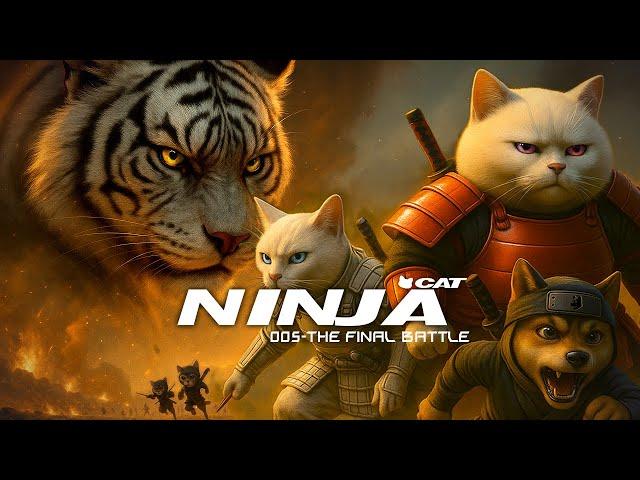 NINJA CAT 5 : When Ninja Cats and Dogs Unite Against Their Strongest Enemy!【Subtitles】#cat