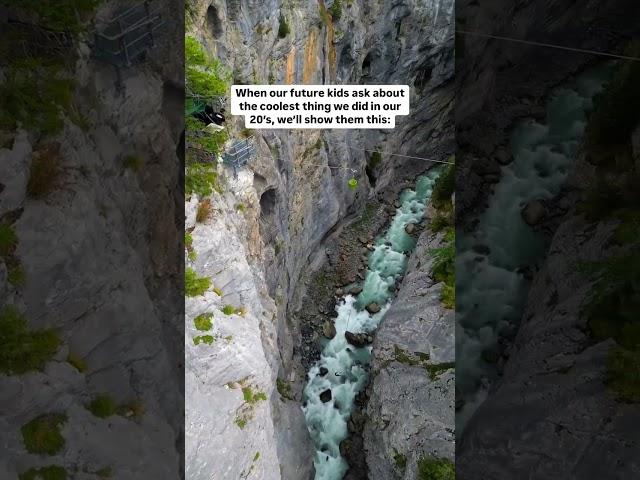This was the craziest thing we’ve ever done  #switzerland  #adventure #interlaken #travel