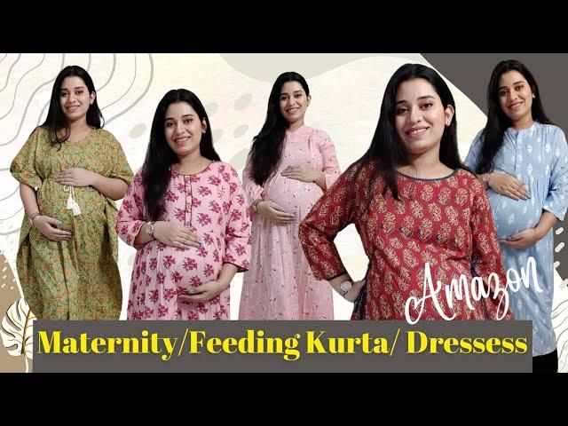 प्रेगनेंसी/फीडिंग के लिए बेहद Comfortable कुर्ती/Maternity Dresses in your Budget