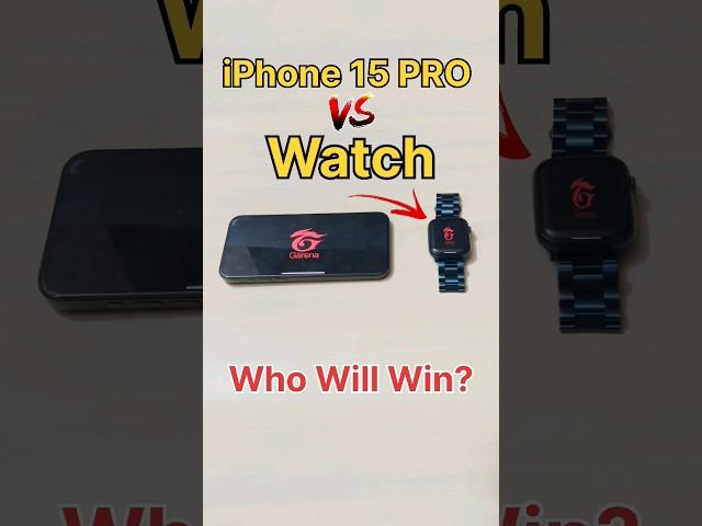 iPhone 15 PRO MAX  vs WATCH - FREEFIRE TEST #freefire #watch #iphone15 #smartwatch