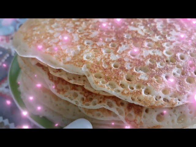 Молочные блины на дрожжах.