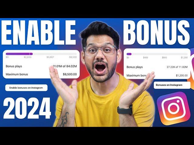 INSTAGRAM REEL BONUS | Enable Reels Bonus on Instagram | Instagram Reels Bonus Se Paise Kaise Kamaye