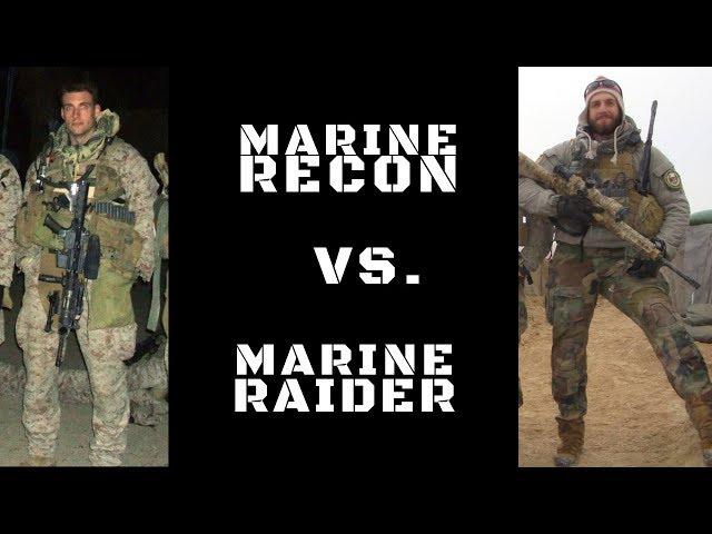 DIFFERENCE BETWEEN MARINE RECON & MARINE RAIDERS | Nick Koumalatsos