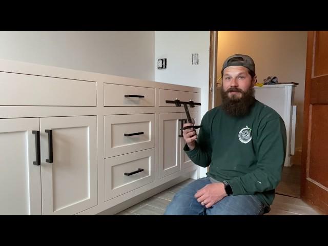 Shaker Cabinet handle installation with the Cabinet Hardware Jig | True Position Tools