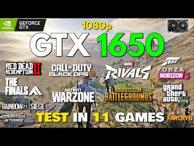 GTX 1650 + i3 12100f Test In 11 Games In 2025!