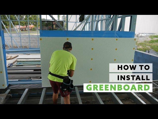 How to install Greenboard Cladding on Steel Frames