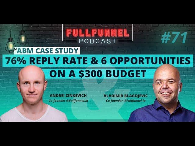 ABM case study: 76% reply rate and 6 opportunities on a $300 budget