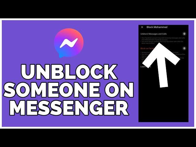 How To Unblock Someone On Messenger (2023)