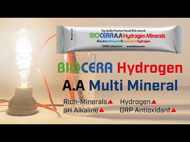 [Biocera Hydrogen A.A Multi Mineral] Weakness Carbonated Water vs Energizer Biocera A.A Water