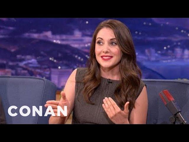 Alison Brie Attended A Nudist College | CONAN on TBS