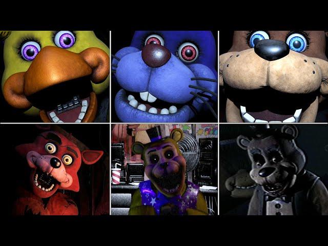 FNAF Battington Edition - All Jumpscares & Secrets (Demo)