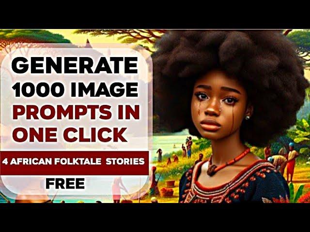 Easy Way To Generate 1000 Images Prompt From your African Folktale Stories in a click using free ai